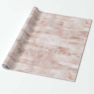 Pink Blush Glitzy Glitter Sparkle Wrapping Paper