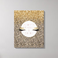 Pink Blush Gold Leopard Print Glitzy Eyes