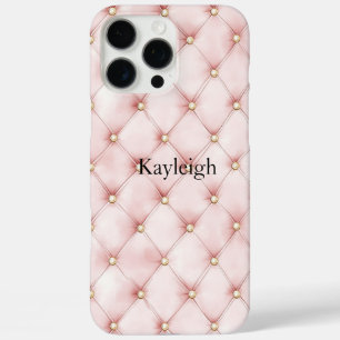 Pink Blush Gold Tufts iPhone 16 Pro Max Case