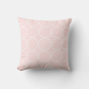 Pink Blush Moroccan Pattern Tile Cushion