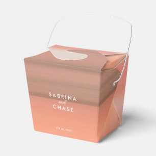 Pink Blush Personalised Wedding Favour Box