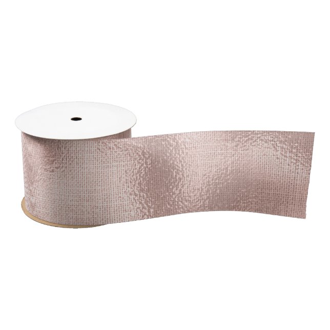 Pink Blush Rose Gold Birthday  Satin Ribbon (Spool)