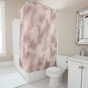 Pink Blush Rose Gold Bridal Shower Shower Curtain