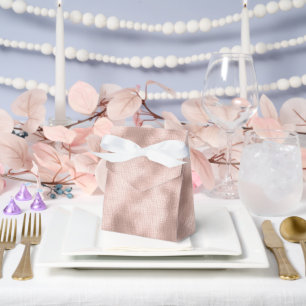 Pink Blush Rose Gold Bridal Shower Wedding Favour Box