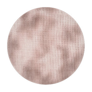 Pink Blush Rose Gold Glam Sparkle Cutting Board