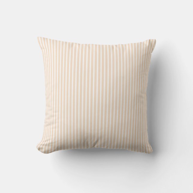 Pink Blush Striped Decorative Pillows (Front)