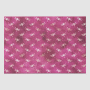 Pink Blush Watercolor Dragonflies   Tissue Paper