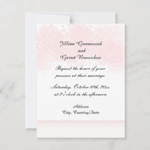 Pink Blush Wedding Invitation