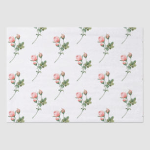 Pink Blushing Rose Small Business Packaging Tissue Paper