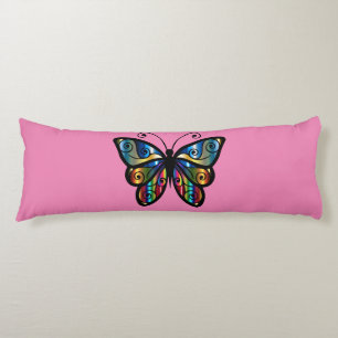 PINK BODY PILLOW BUTTERFLY