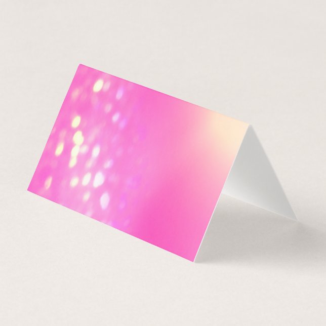 Pink Bokeh Blank inside Greeting Cards (Front)