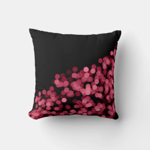 Pink Bokeh Designed Pillow