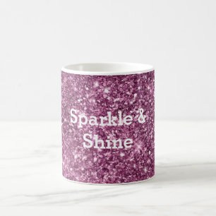 Pink Bokeh Glitter Coffee Mug