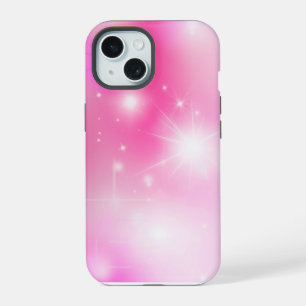 Pink Bokeh Stars iPhone 15 Case