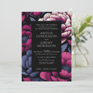 Pink Bold Floral Invitation