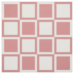 Pink Bold Mod Squares ~ large scale Fabric