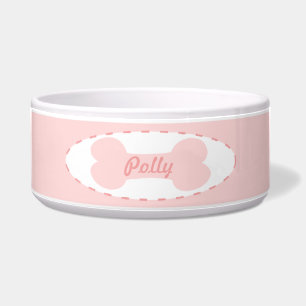 Pink Bone Fancy Back Personalised Girl Dog