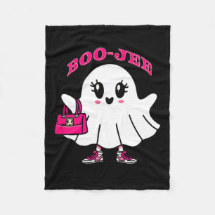 Pink Boo-jee Funny Ghost Halloween Fleece Blanket