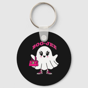 Pink Boo-jee Funny Ghost Halloween Key Ring