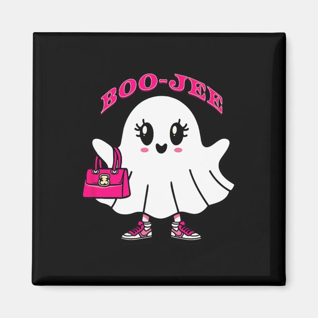 Pink Boo-jee Funny Ghost Halloween  Magnet (Front)
