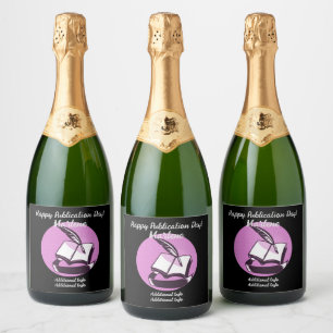 Pink Book And Quill Sparkling Wine Label