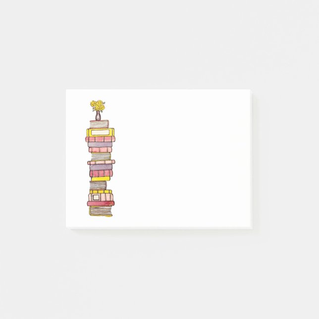 Pink Books Sticky Notes (Front)