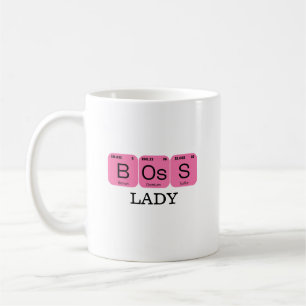 Pink Boss Lady Periodic Table Element Coffee Mug