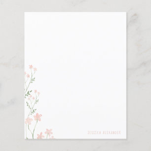  Pink Botanical Custom Name Personalised 