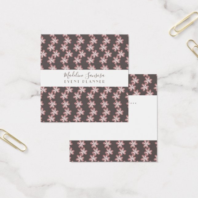 Pink Botanical Floral Brown Event Designer (Office)