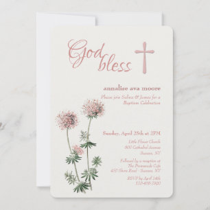 Pink Botanical Invitation