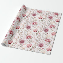 Pink botanical rustic cosy design