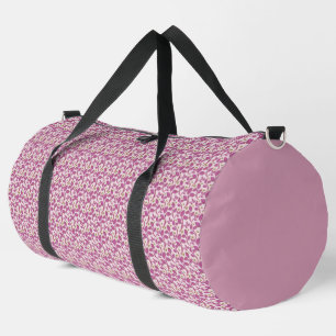 Pink Botanical Vine Pattern Floral Nature Design Duffle Bag
