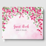 Pink Bougainvillea Tropical Forest Wedding Shower Guest Book<br><div class="desc">Beautiful Invitation to celebrate Special occasions and festivals comes with digital and E-invitation as per your request. We would love to replicate our designs to make multiple products like rsvp cards, labels envelopes, and more. Customisation is available for ready to print on request at info@shamaurcreatif@gmail.com. Look Forward to hearing from...</div>
