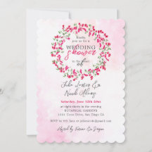 Pink Bougainvillea Tropical Forest Wedding Shower