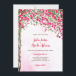 Pink Bougainvillea Tropical Forest Wedding Shower Invitation<br><div class="desc">Discover timeless elegance and enchanting designs in our exquisite wedding invitation collection. Each card is a masterpiece,  beautifully crafted to capture the essence of your special day.</div>