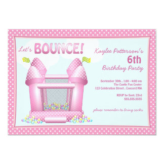 bounce party invitations