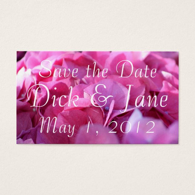 pink bounty, Save the Date (Front)