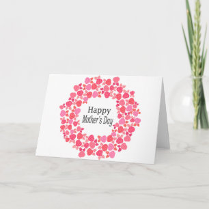 Pink bouquet mother's day card