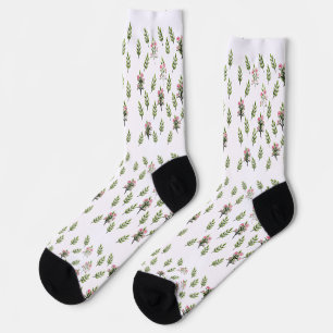 Pink Bouquet Repeat Socks