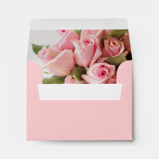 Pink Bouquet Roses Envelope (Back (Bottom))