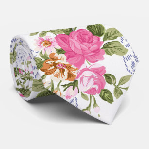 Pink Bouquet Tie