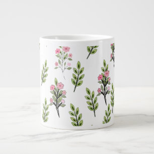 Pink Bouquets Large Coffee Mug