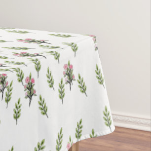 Pink Bouquets Large Tablecloth