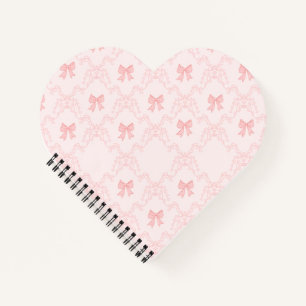 Pink Bow Aesthetic Notebook – Cute & Feminine Jour