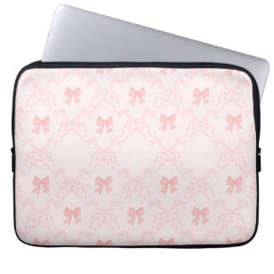 Pink Bow Aesthetic Notebook – Cute & Feminine Jour Laptop Sleeve