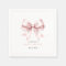 Pink Bow Baby Girl Elegant Baby Shower Napkins
