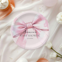 Pink Bow Baby Girl Stickers