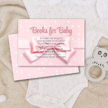 Pink Bow Baby Girl with Polka Dot Books for Baby