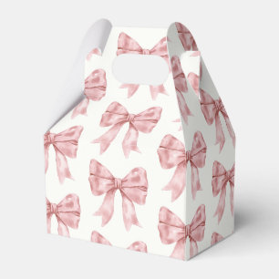 Pink Bow Baby Shower Favour Box
