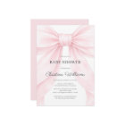 Pink Bow Baby Shower Invitation 🎀💕
